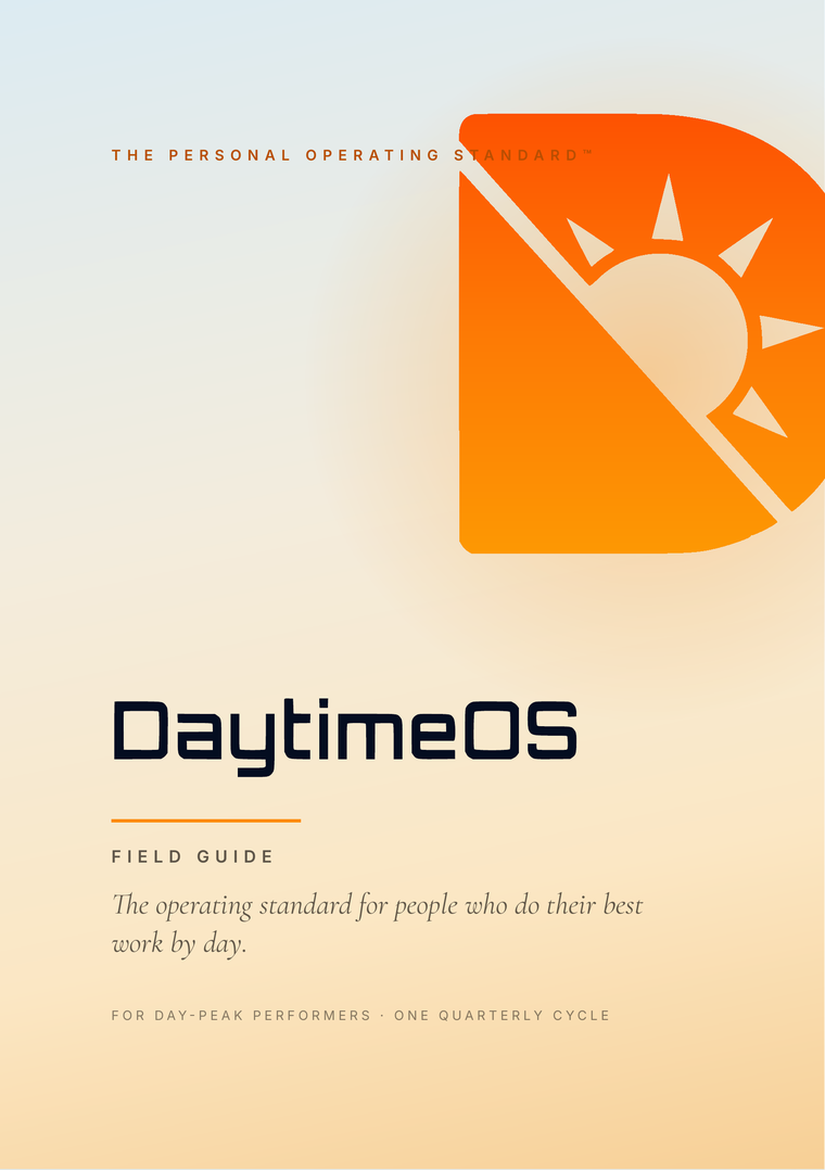 The DaytimeOS Field Guide — cover